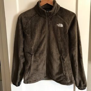 Mink brown north face fleece, M